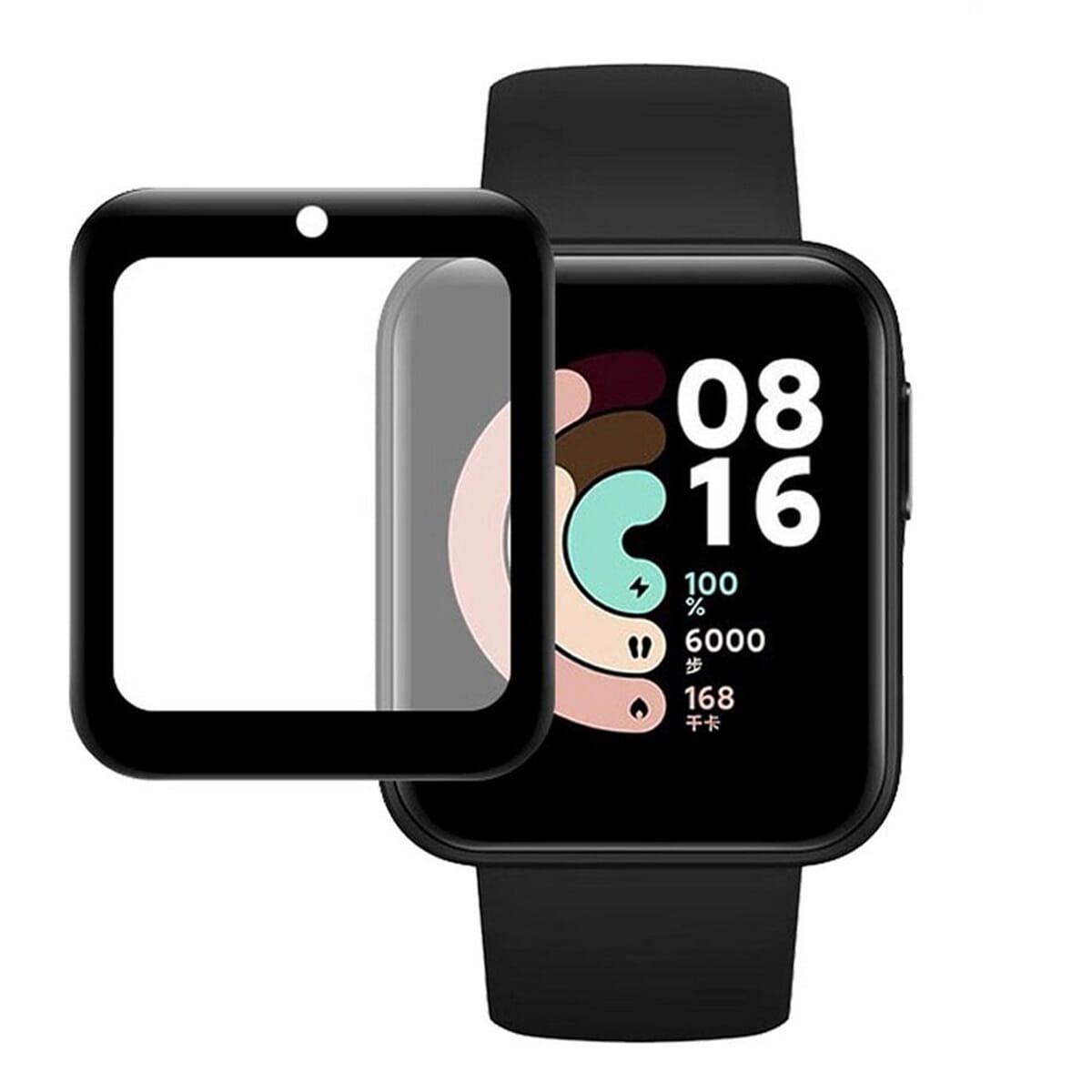 Ceramic Full Glue Flexible Screen Protector For Mi Watch Lite - Black