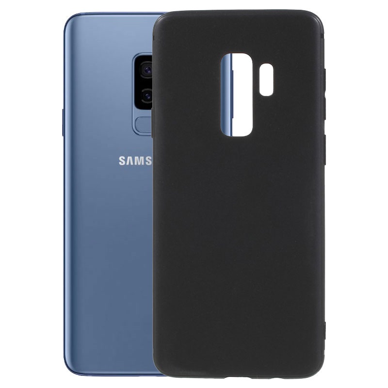 Soft Silicon Case With Fur Inside For Samsung Galaxy S9 Plus - Black