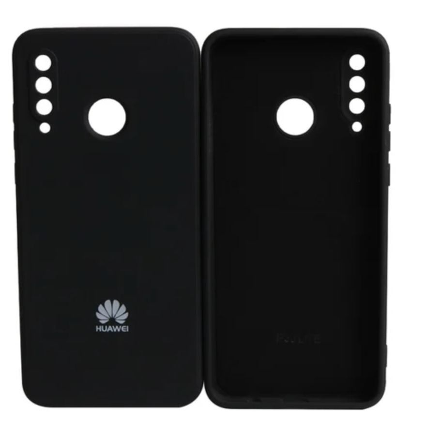 Soft Silicon Case With Fur Inside For Huawei P30 Lite - Black