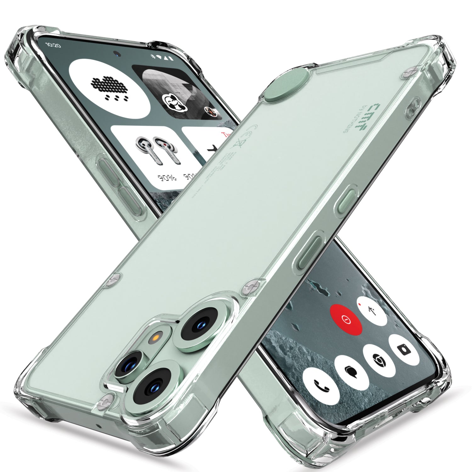 Cmf 2 Pro Transparent Clear TPU With Side Bumped Phone Case