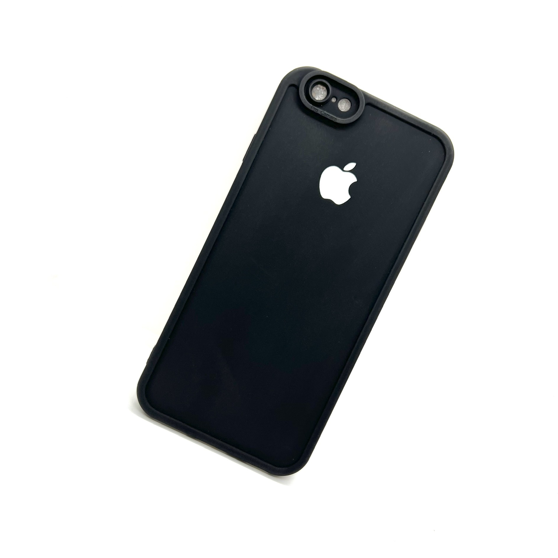 Soft Silicon Case With Fur Inside  For Iphone 6 - Black