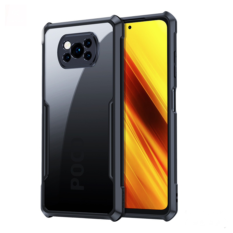 Ipaky Case With Back Transparent And Soft Edge For Poco X3/ X3 Pro