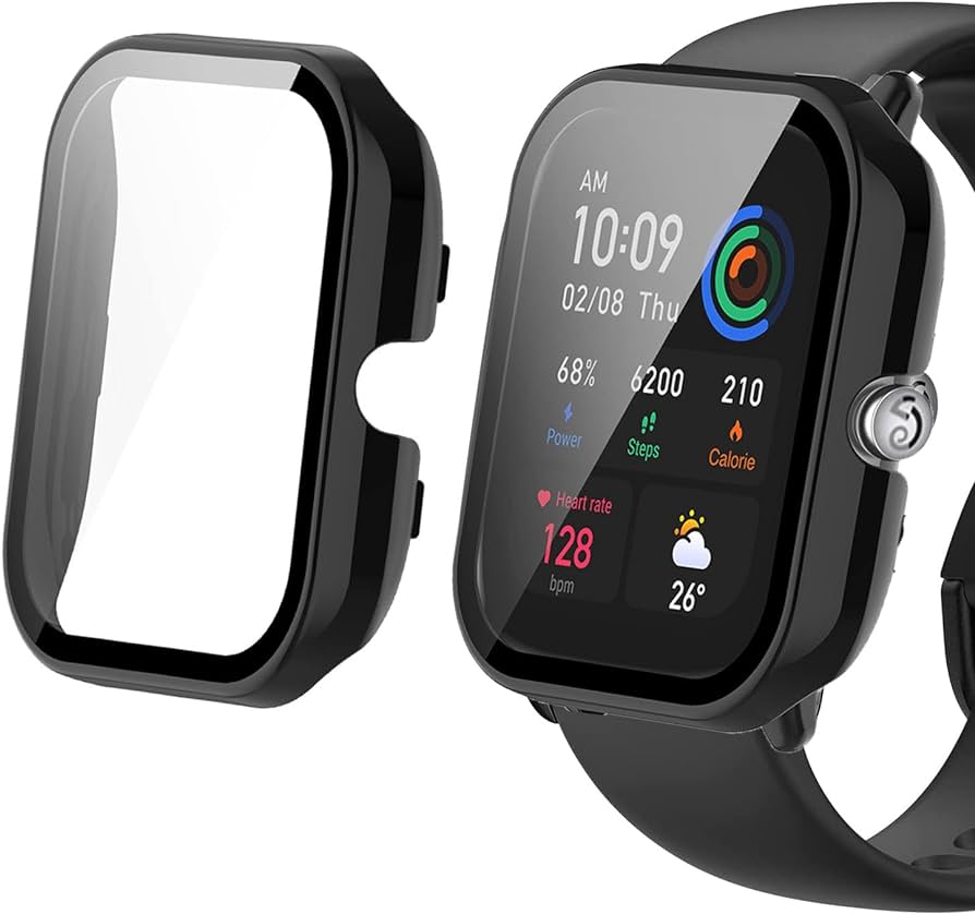 Amazfit GTS 2 Mini Full Watch Case With Protection Glass - Black