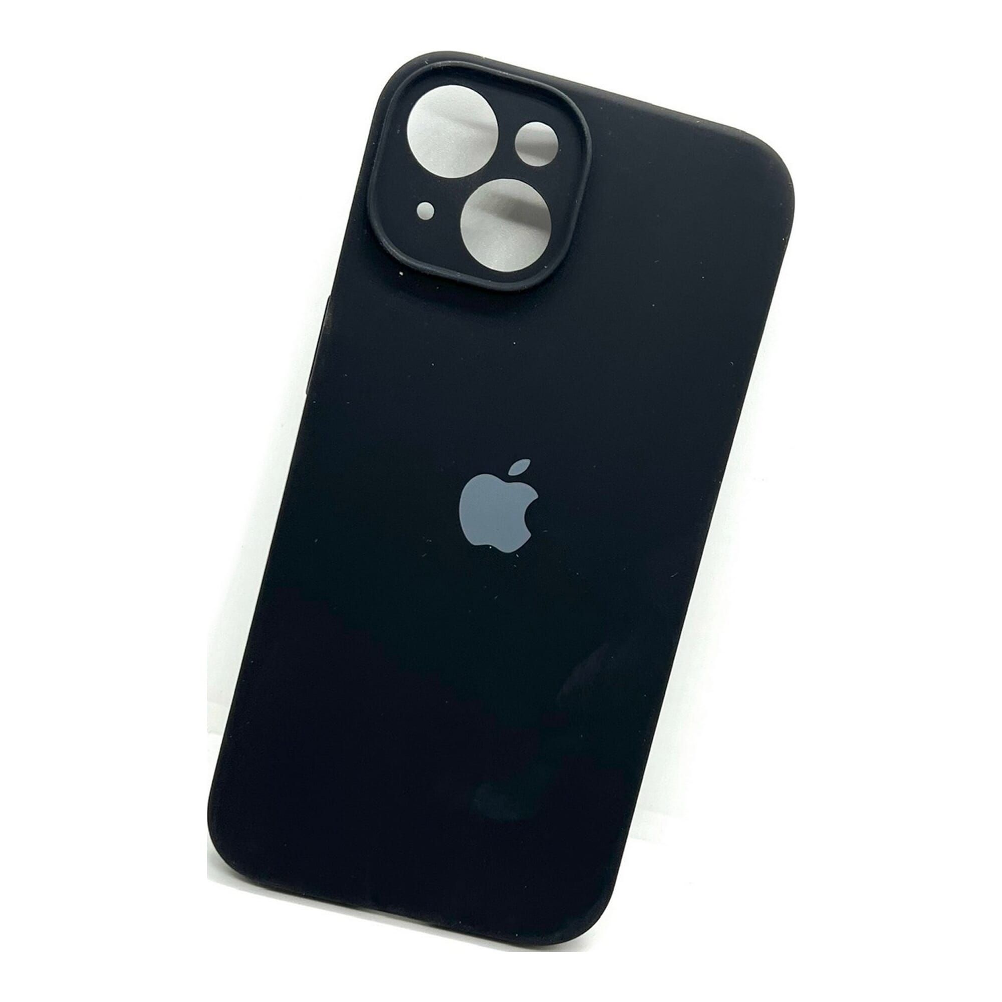 Soft Silicon Case With Fur Inside  For Iphone 13 - Black