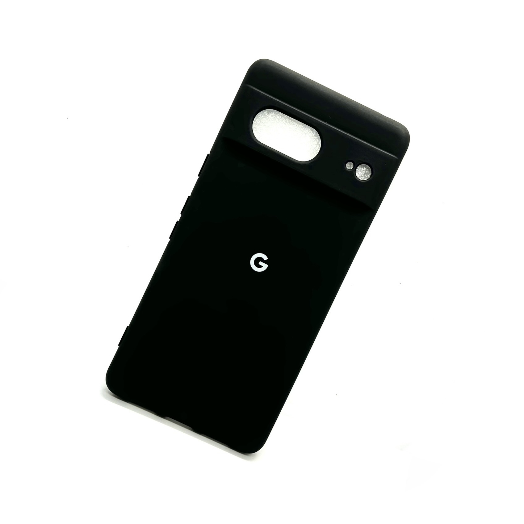 Google Pixel 7 Soft Silicon Case With Fur Inside - Black