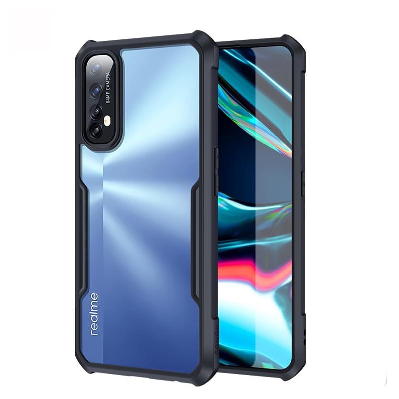 Ipaky Case With Back Transparent And Soft Edge For Realme 7