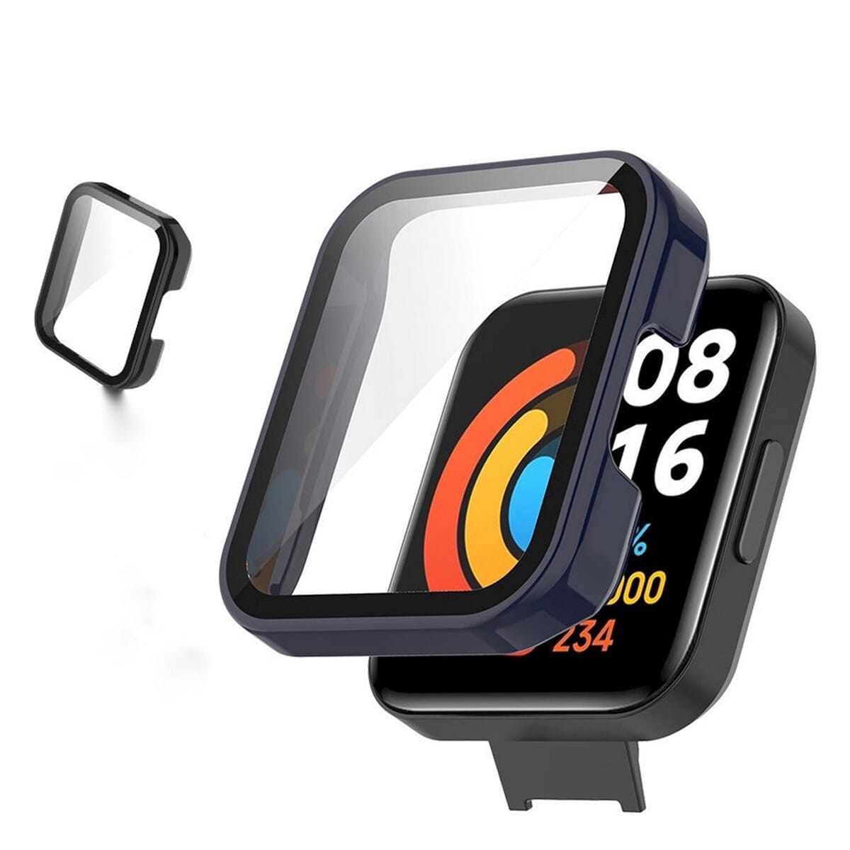 Redmi Watch 2/ Lite  Full Case With Protection Glass - Black