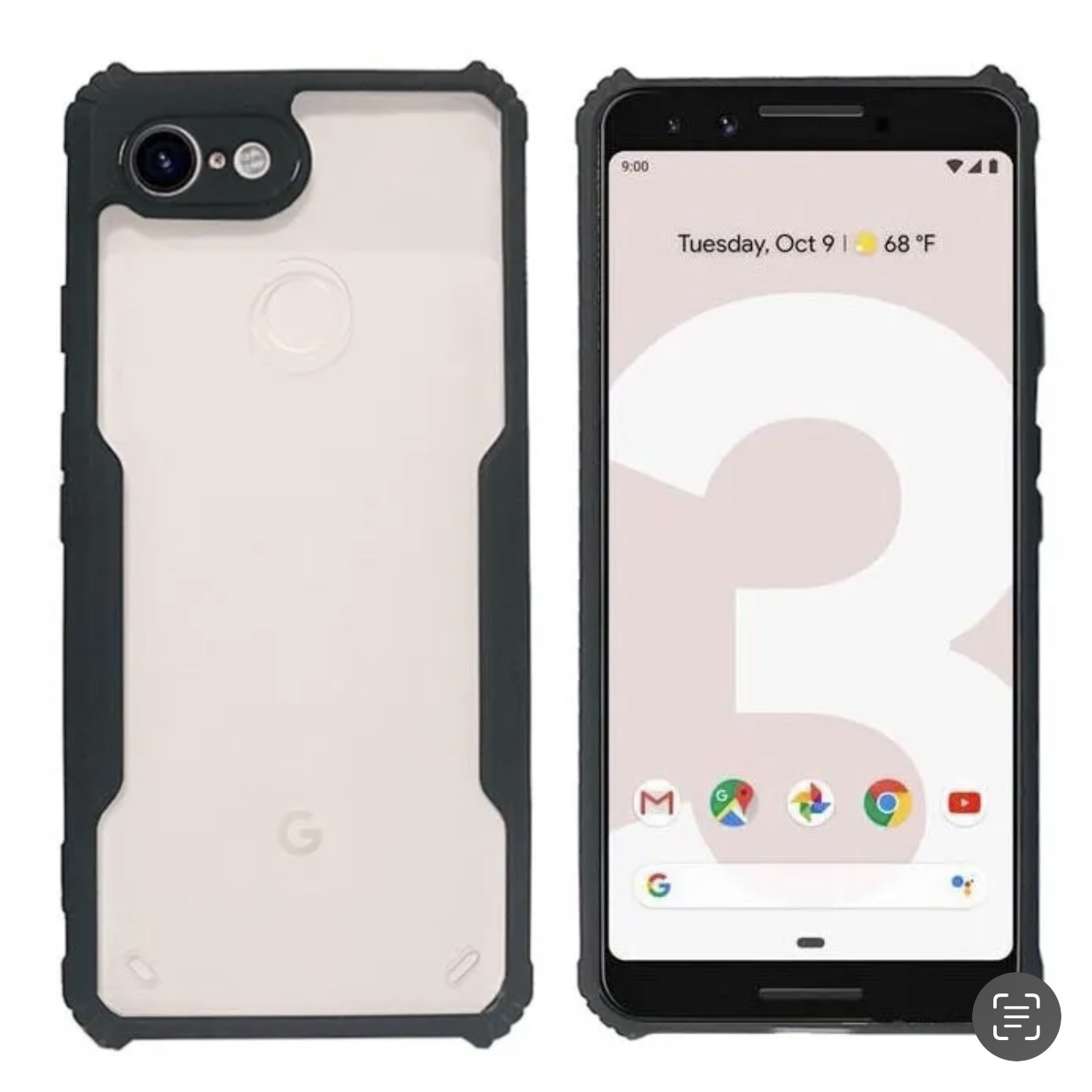 Google Pixel 3 XL Ipaky Case With Back Transparent