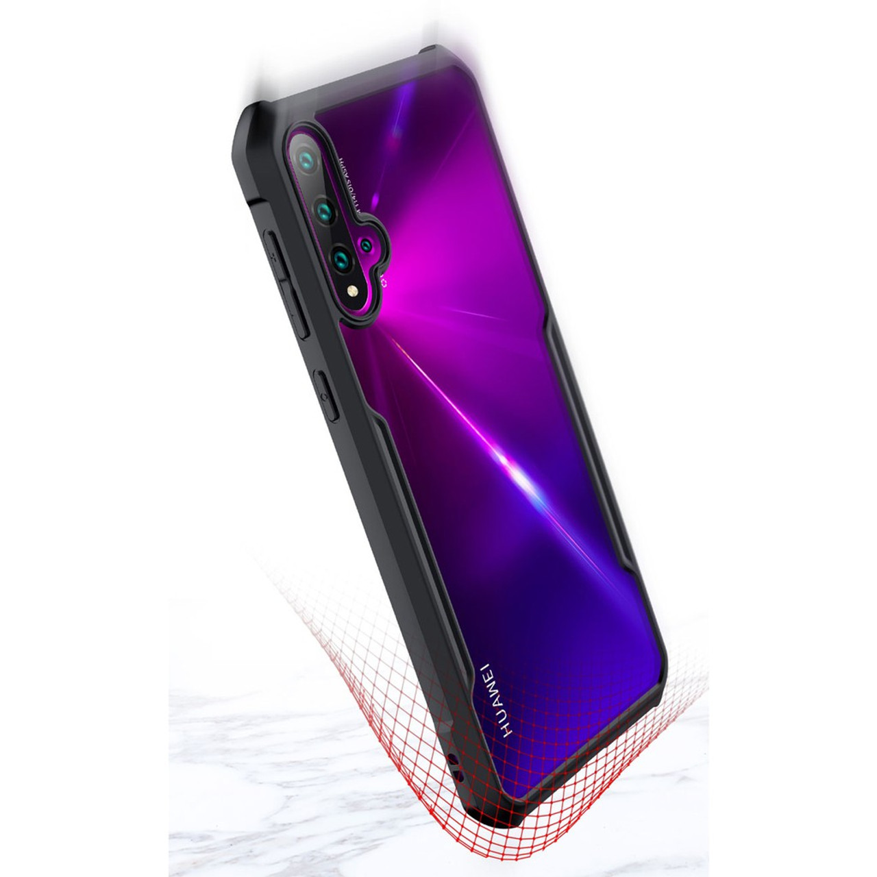 Huawei Nova 5T Ipaaky Case With Back Transparent