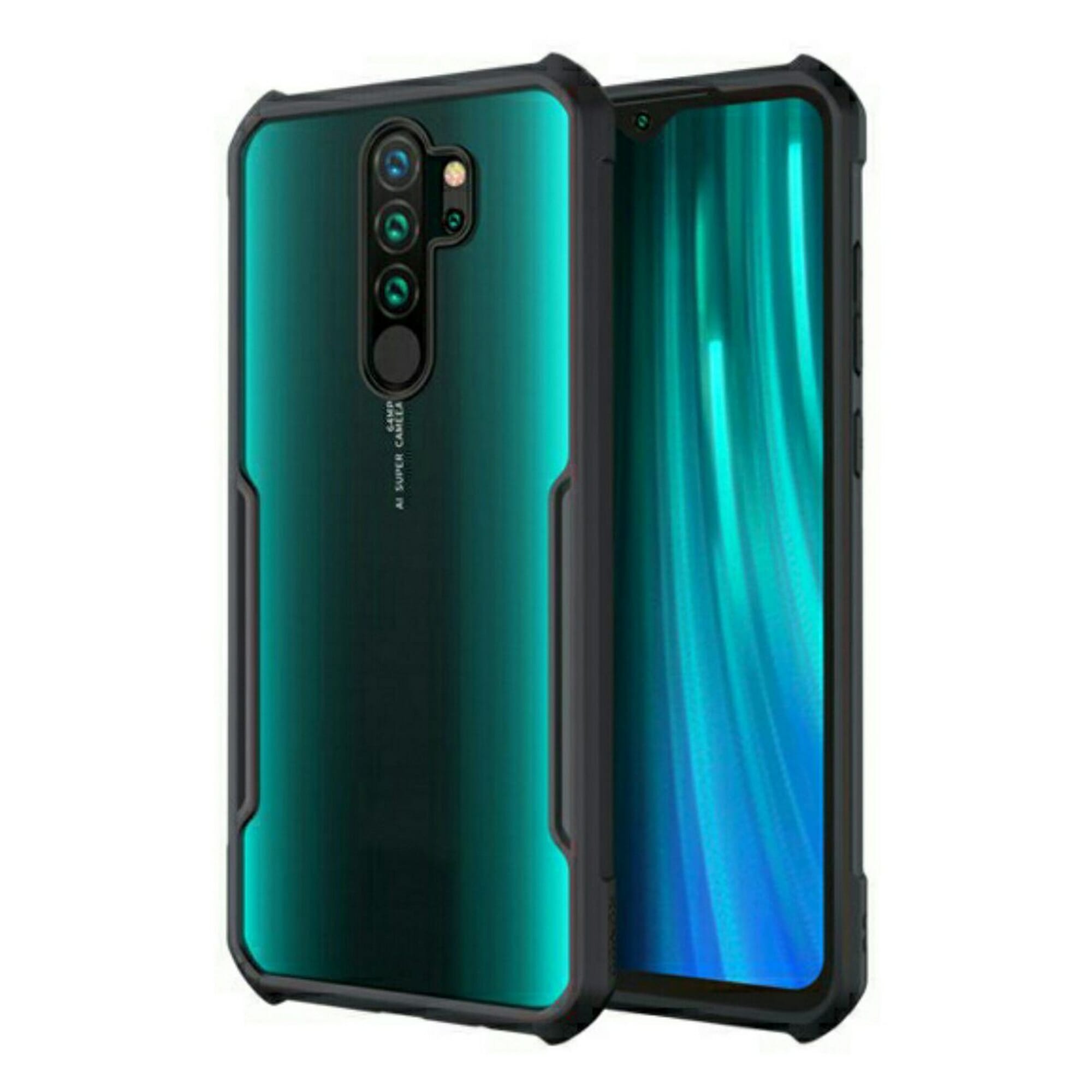 Ipaky Case With Back Transparent And Soft Edge For Redmi Note 8 Pro