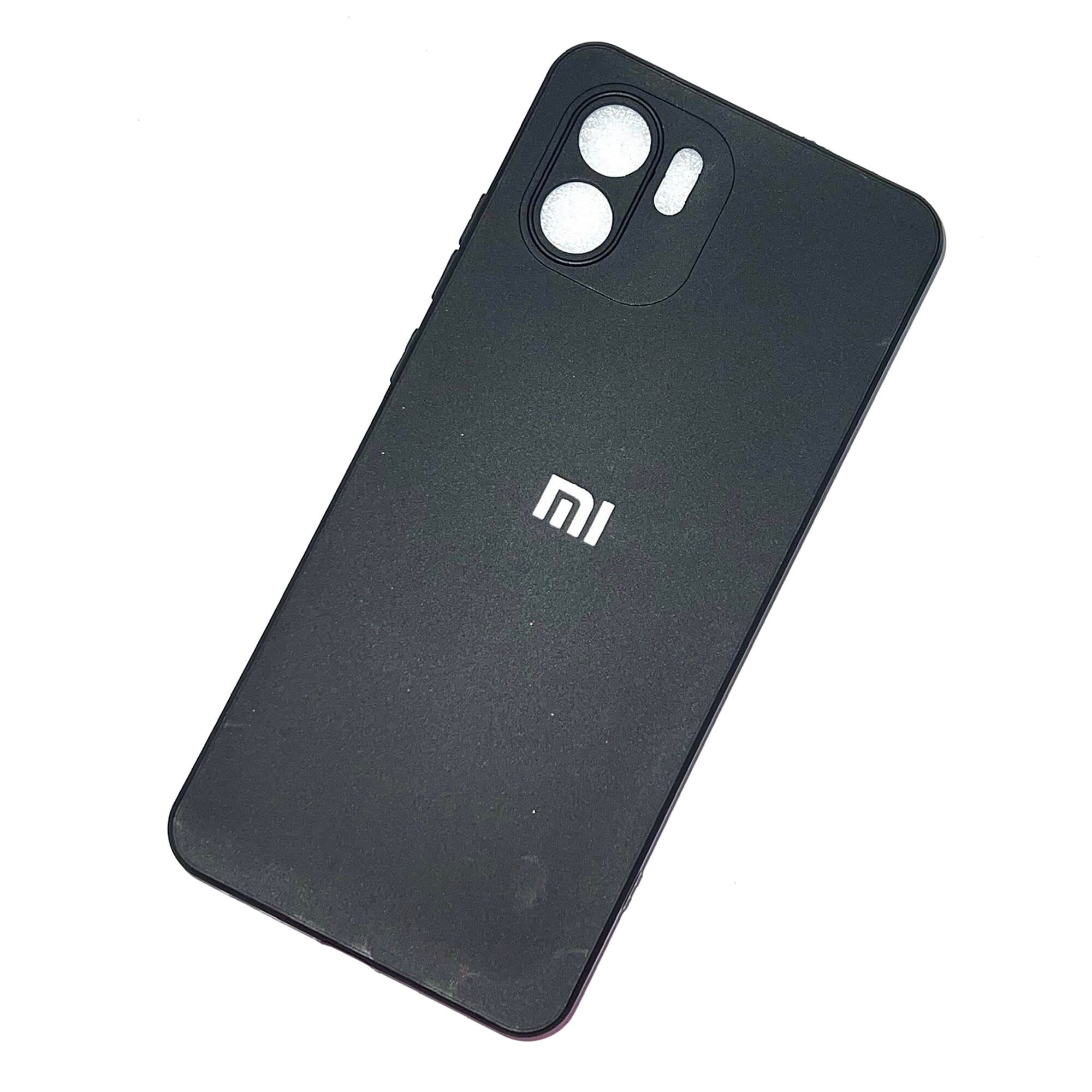 Soft Silicon Case With Fur Inside For Redmi A1 - Black