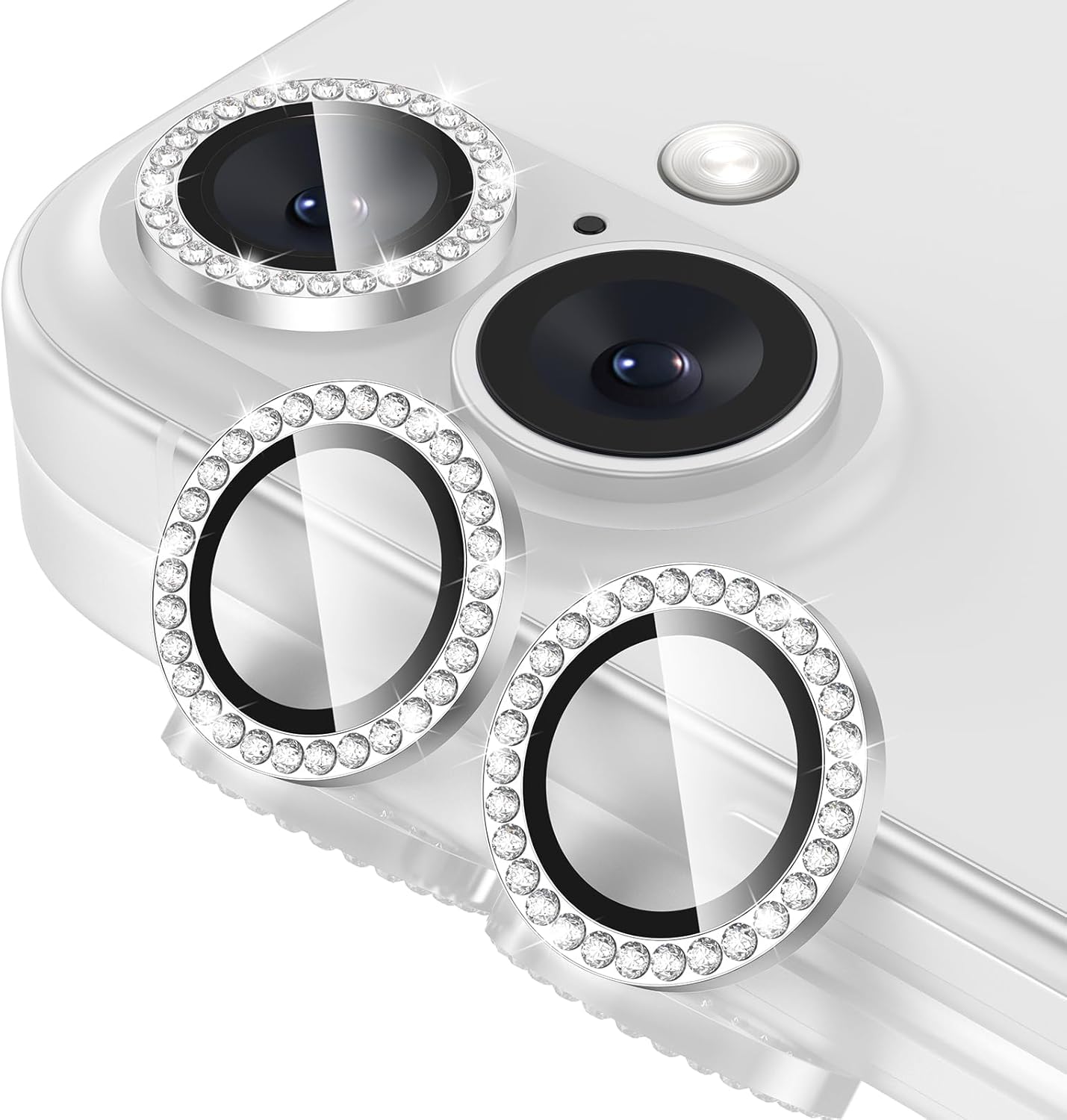 Iphone 16/16 Plus Diamond Stone Camera Ring Glass
