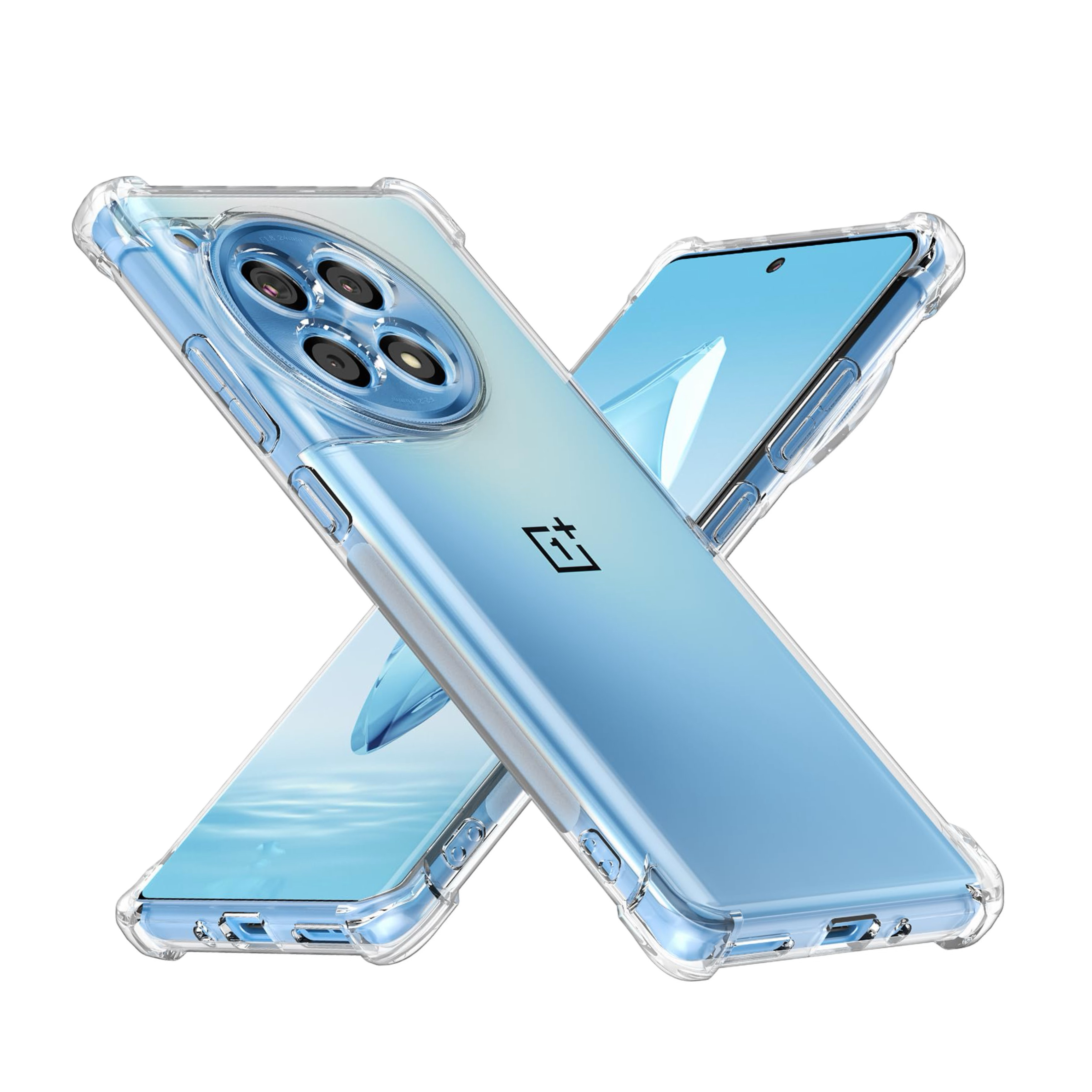 Oneplus 13 R (5G) Transparent Clear TPU With Side Bumped Phone Case