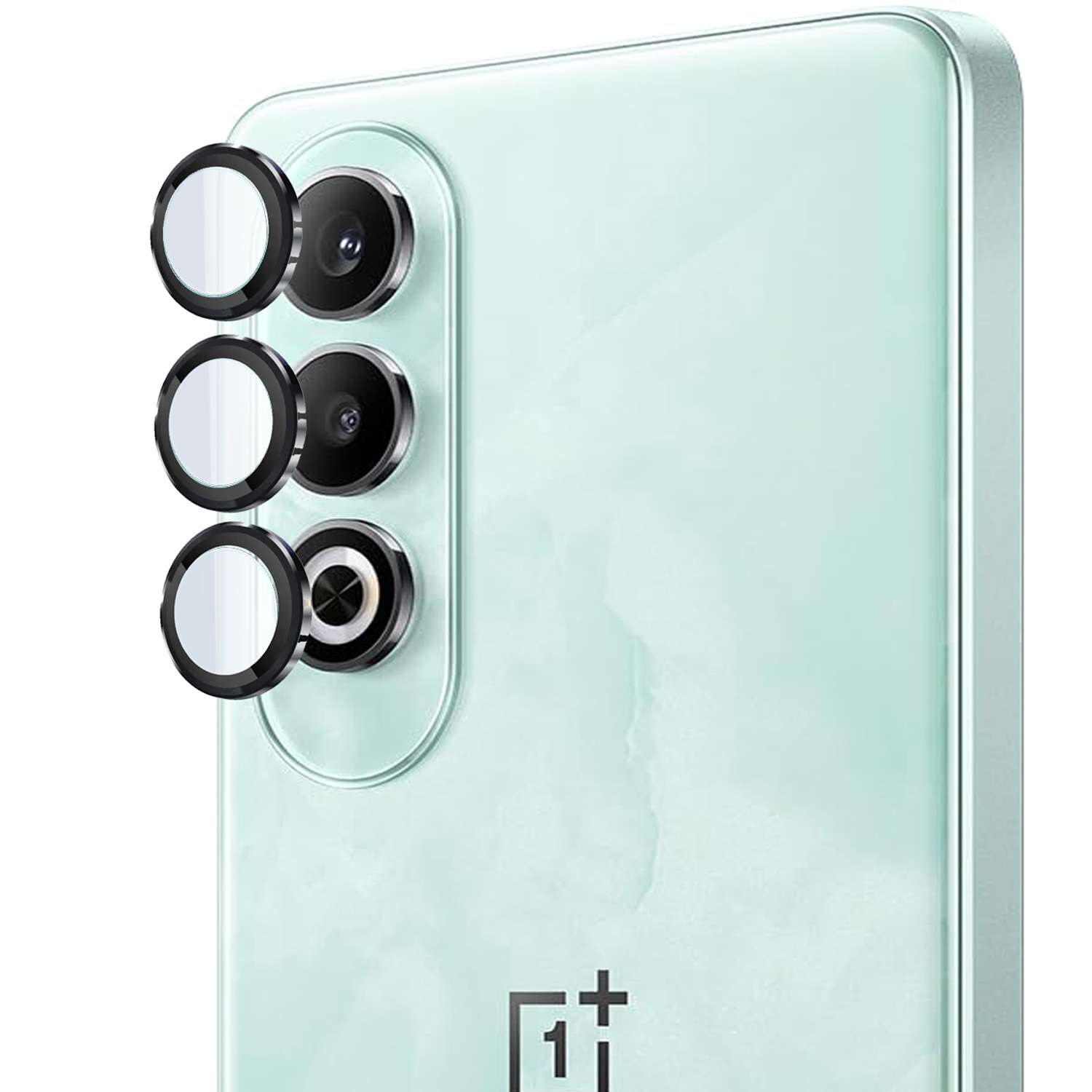 Oneplus Nord CE 4 Metallic Ring Glass Camera Protection - Black