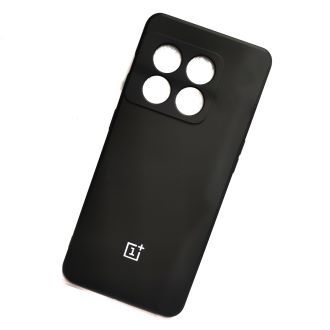 Soft Silicon Case With Fur Inside For OnePlus 10 Pro - Black