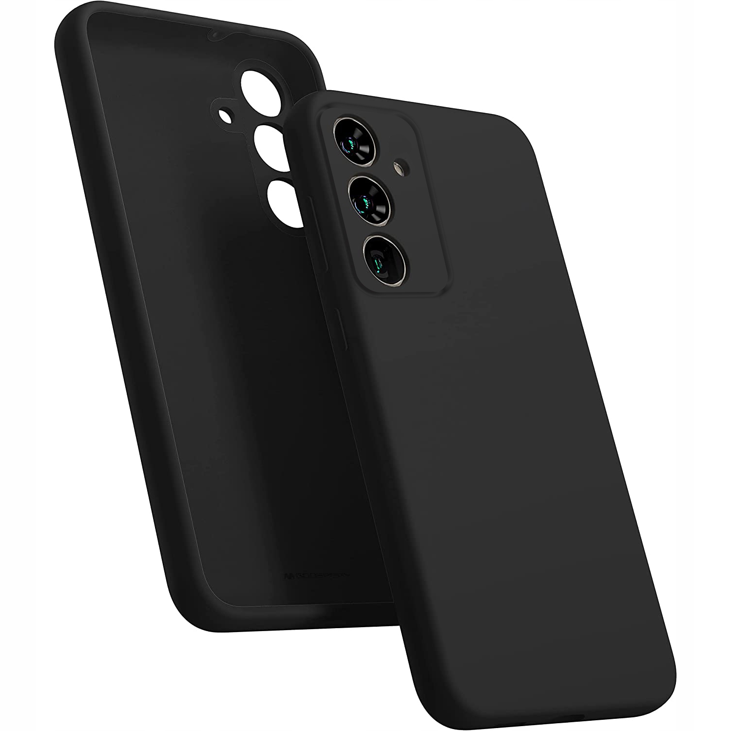 Samsung A14 (5G) Silicon Case With Fur Inside - Black