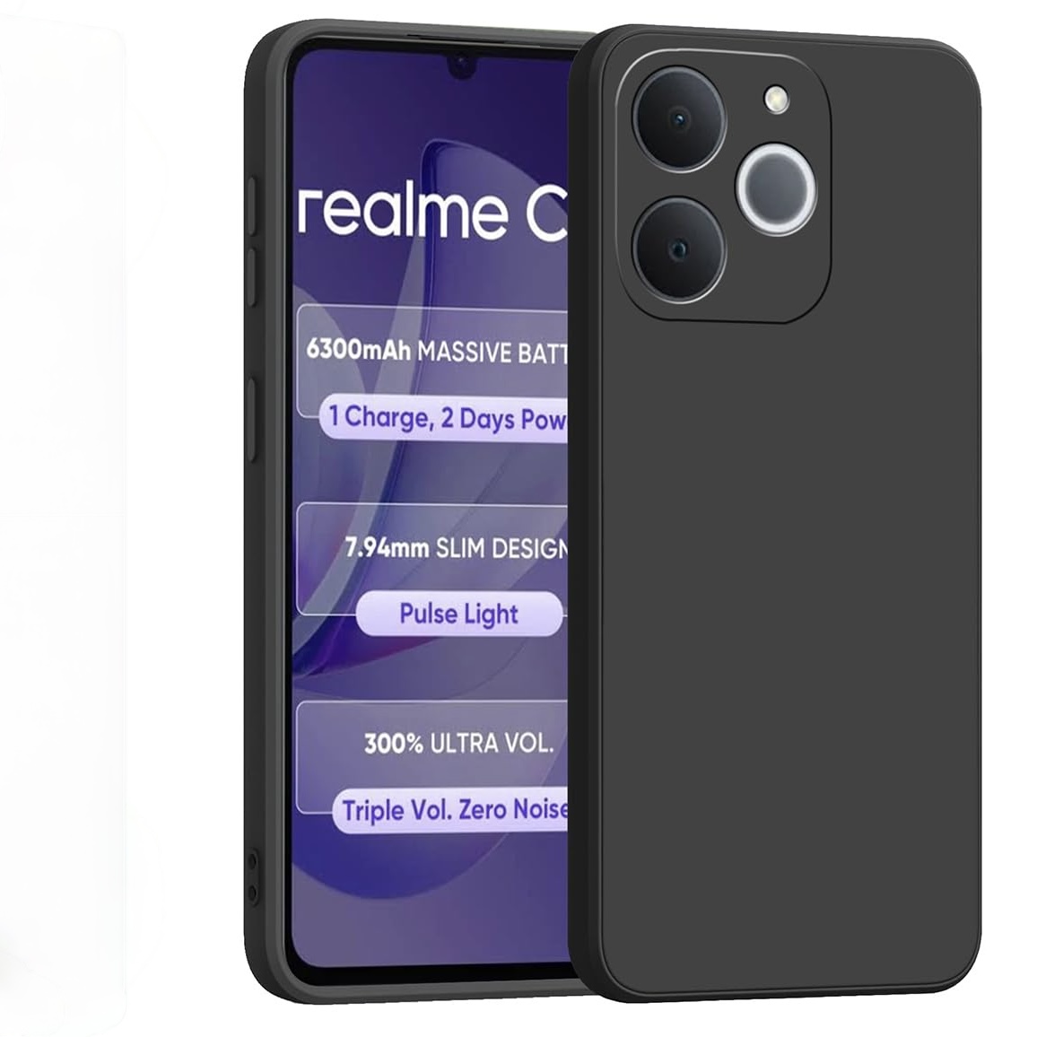 Realme C71 Soft Silicon Case With Fur Inside