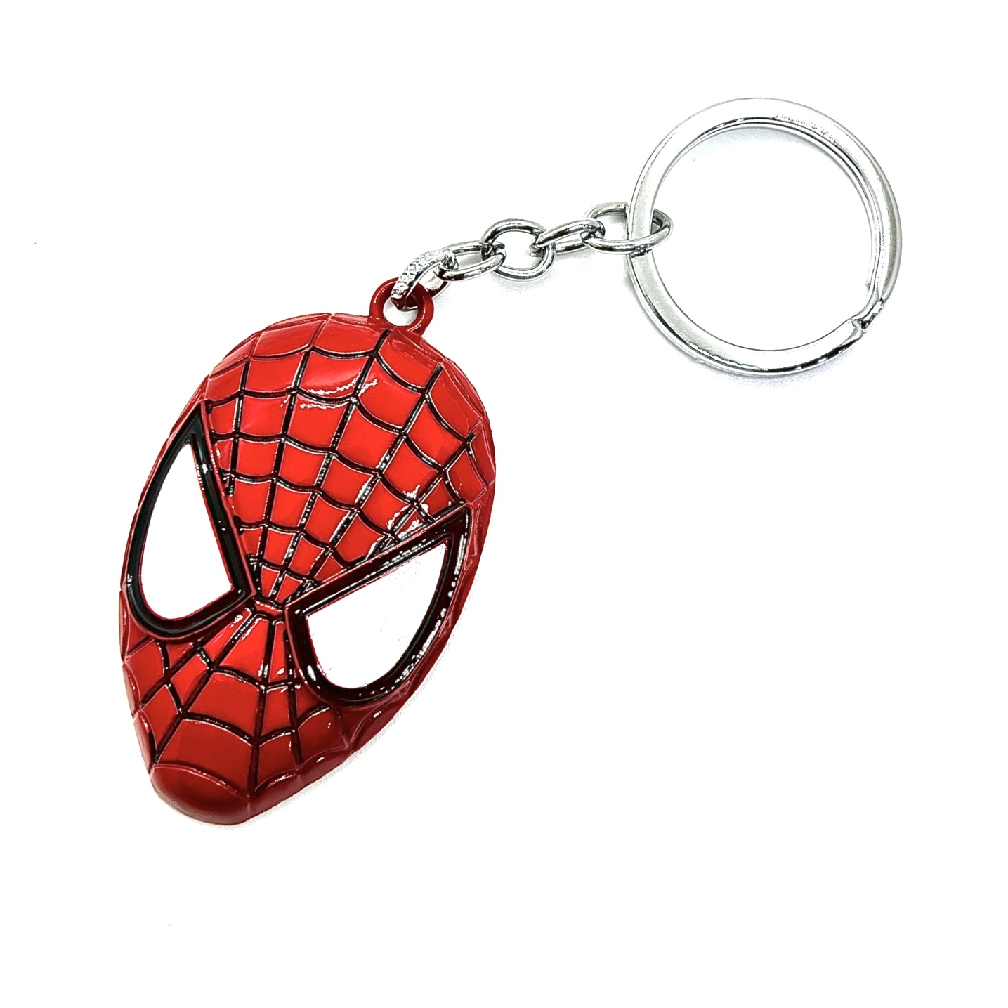Fancy Mettallic Keyring Of Spiderman Face