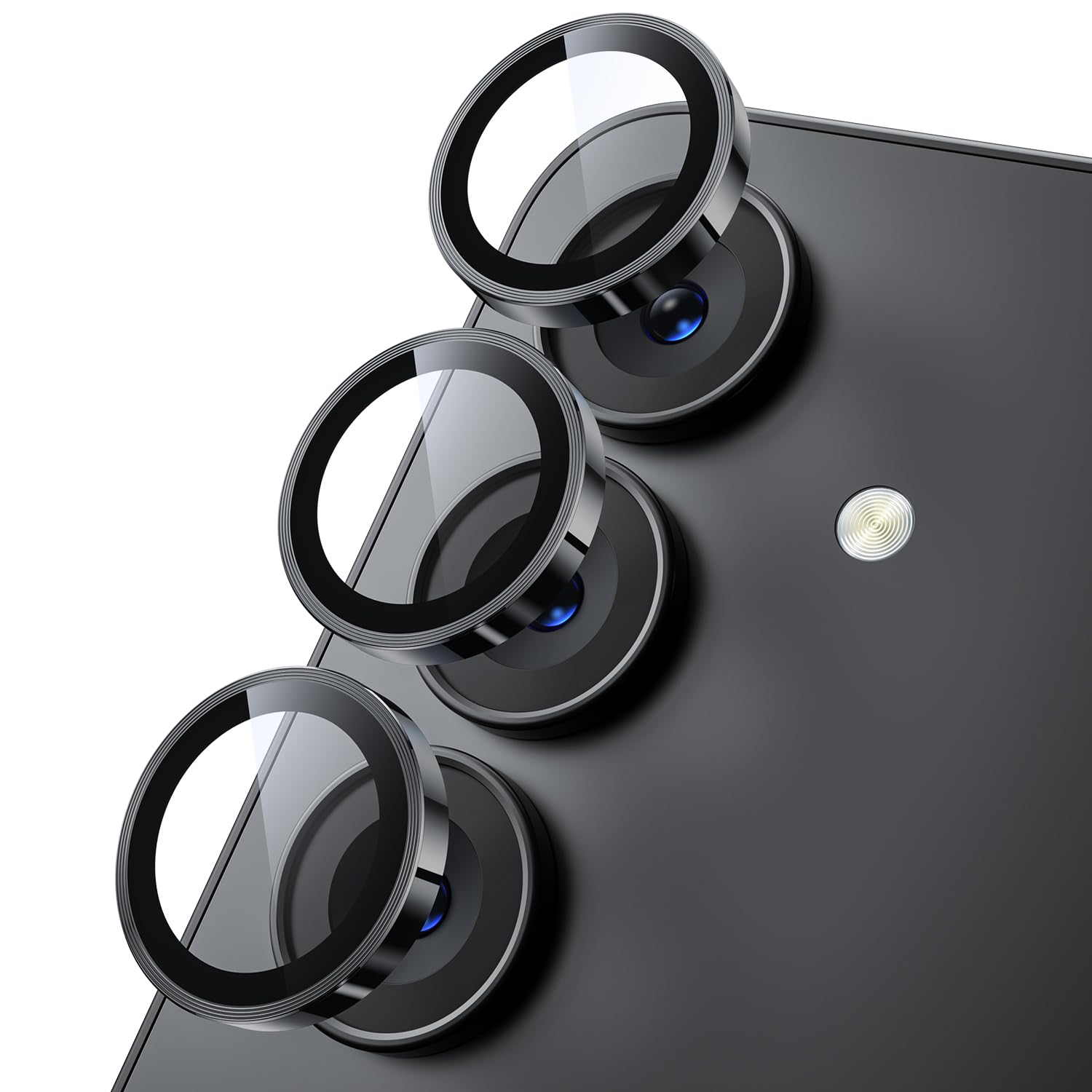Samsung S26 Metallic Ring Glass Camera Protection - Black
