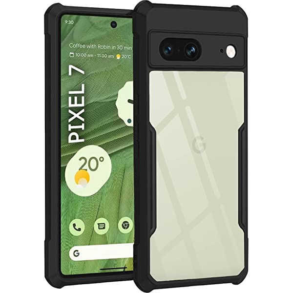 Ipaky Case With Back Transparent And Soft Edge For Google Pixel 7