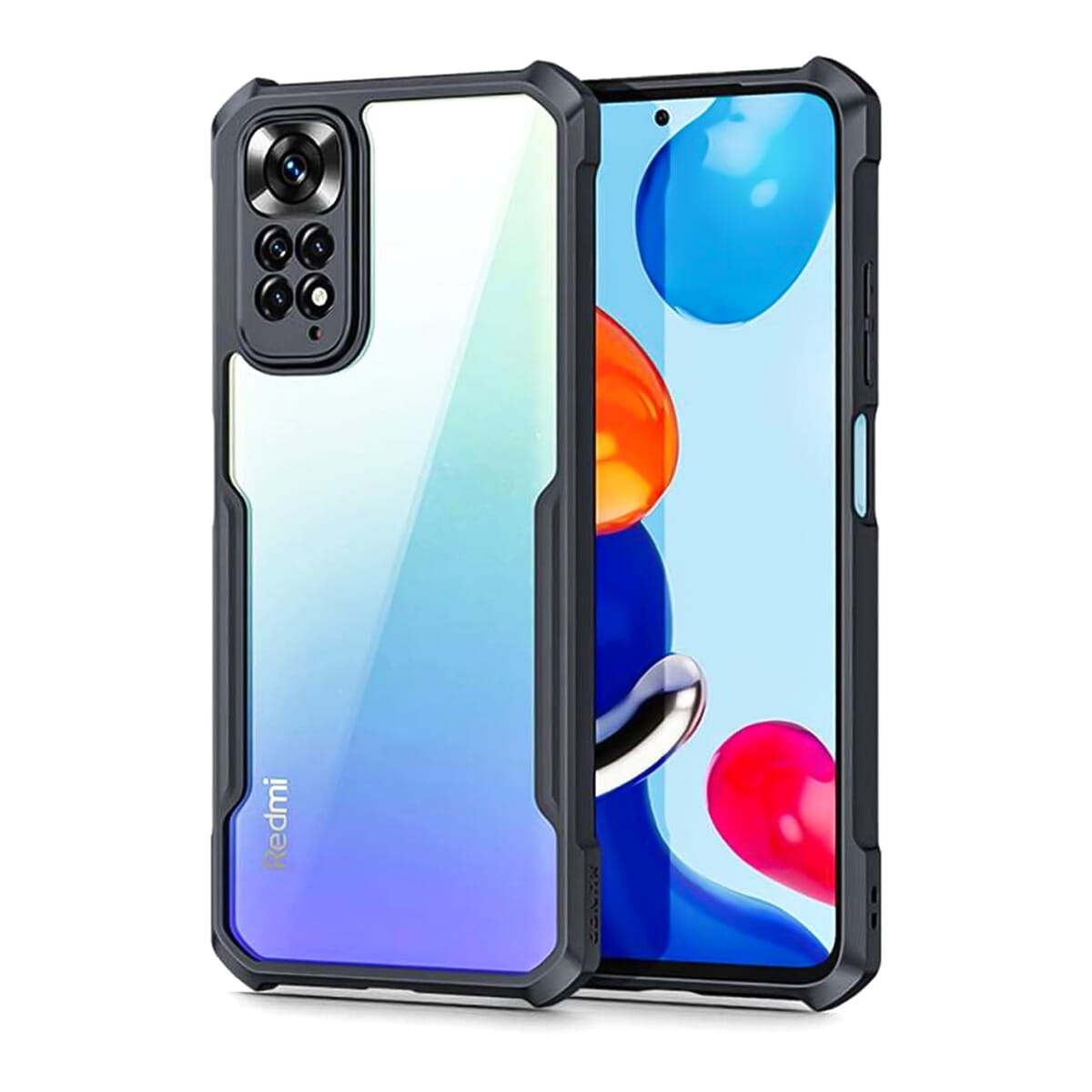 Ipaky Case With Back Transparent And Soft Edge For Redmi Note 11/Note 11S (4G)