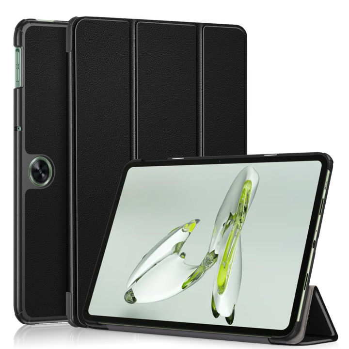 Oneplus Pad Trifold Stand Leather Case With Pen Holder