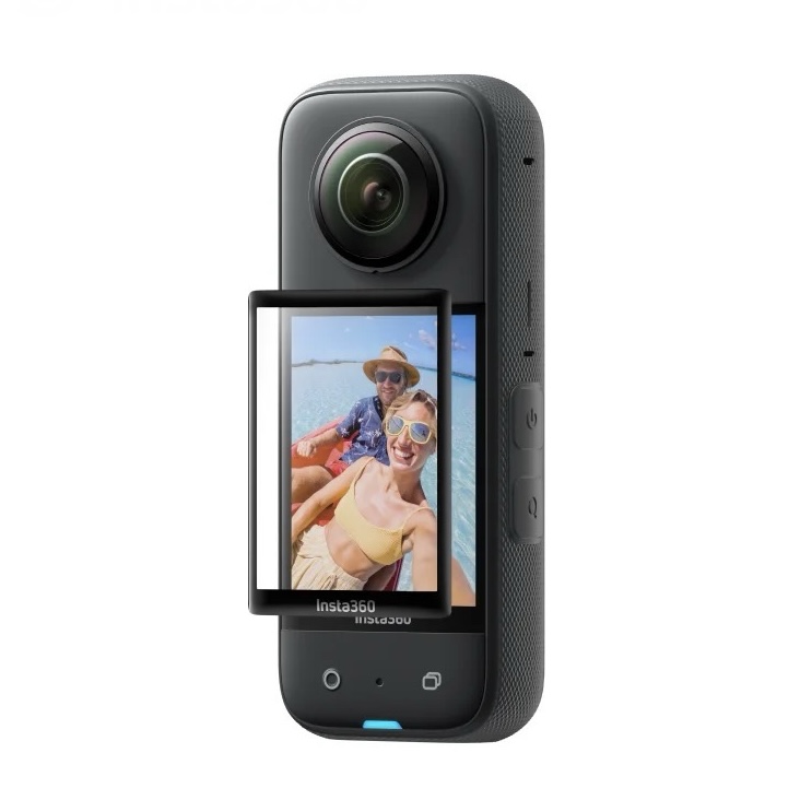 Insta 360 - X5 Full Glue Curved Tempered Glass - Black