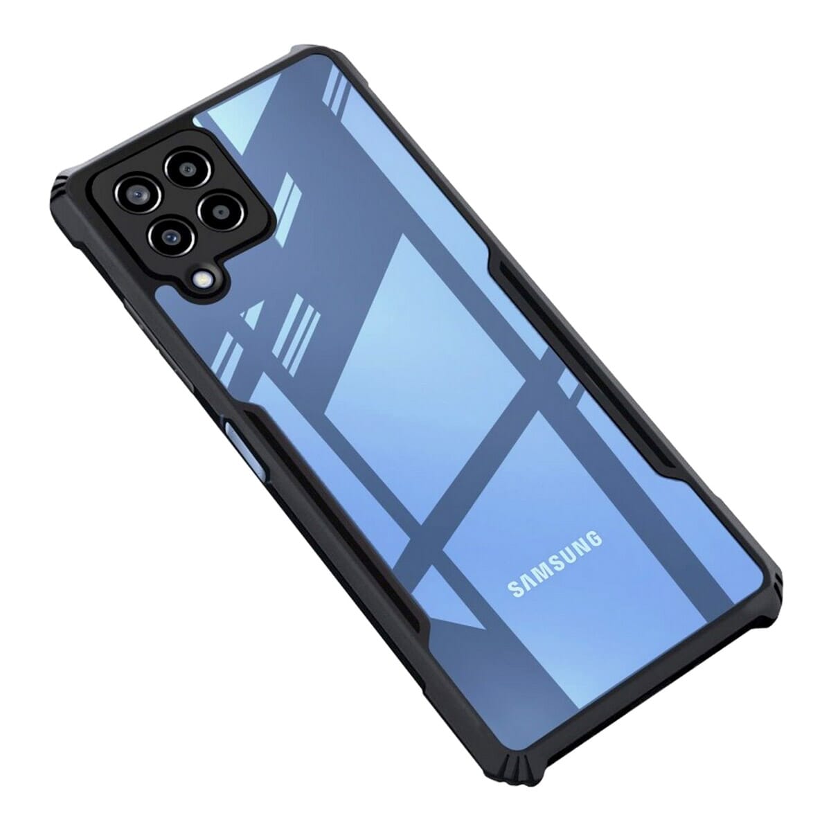 Ipaky Case With Back Transparent And Soft Edge For Samsung galaxy M32 (4g)