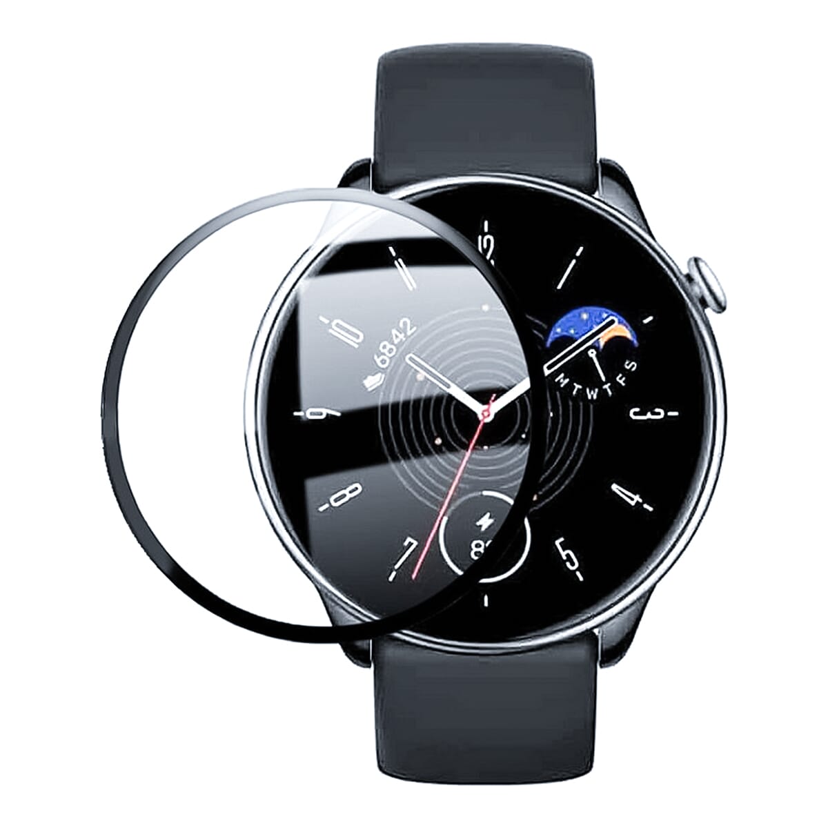 Ceramic Full Glue Flexible Screen Protector For Amazfit GTR Mini - Black