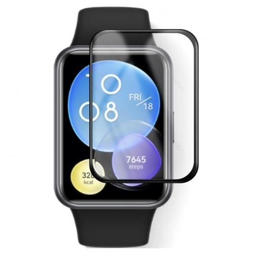 Ceramic Flexible Full Glue Protective Glass For Samsung Fit 3 - Black