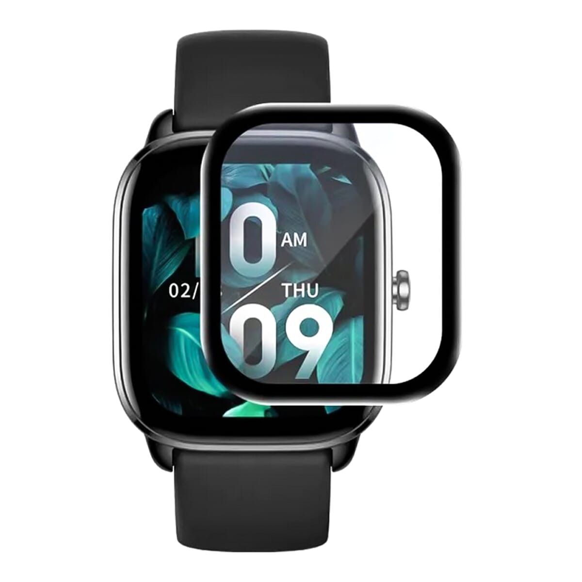 Ceramic Full Glue Flexible Screen Protector For Amazfit GTS 4 - Black