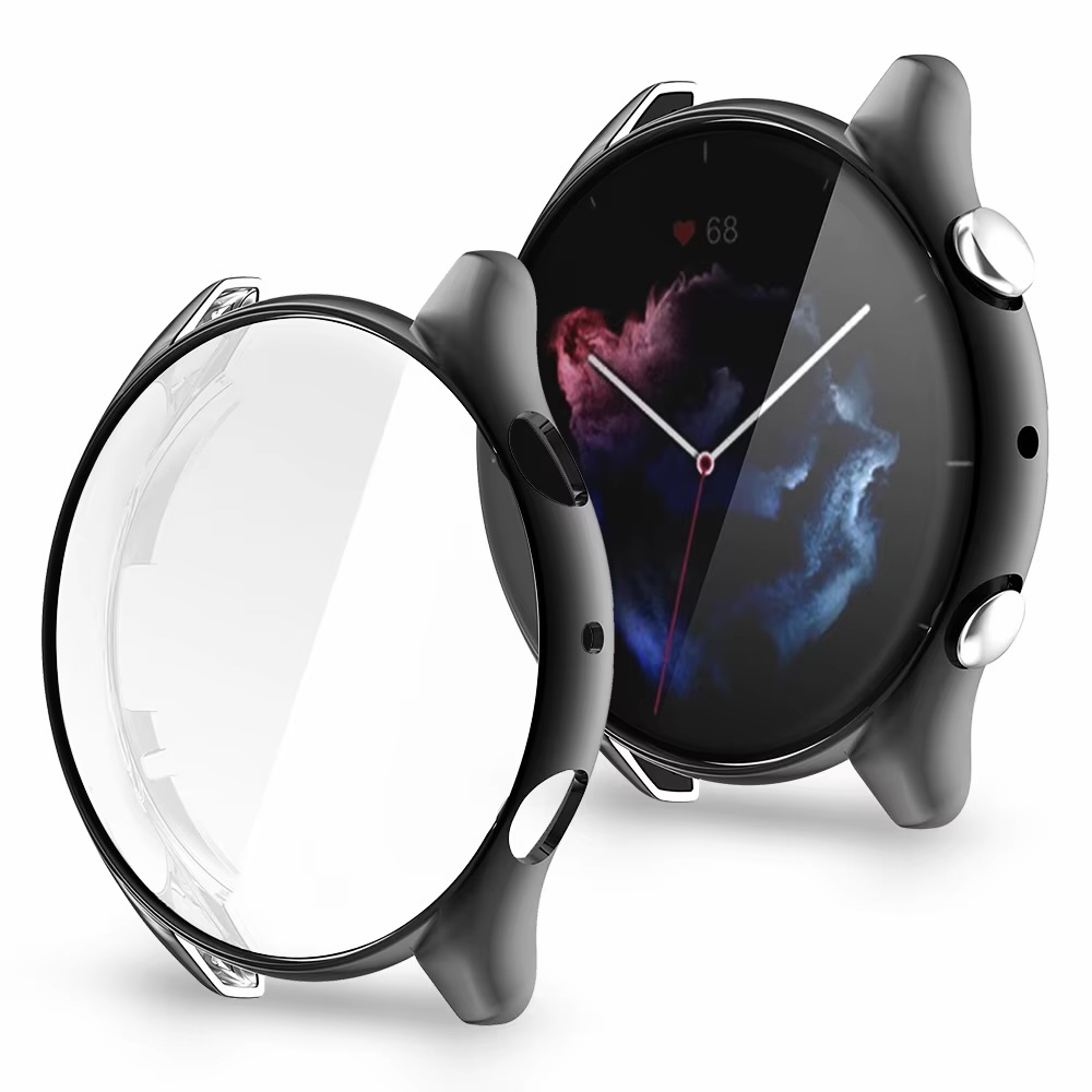 Amazfit GTR 3/3 Pro Silicone Case with Full Glass Protection