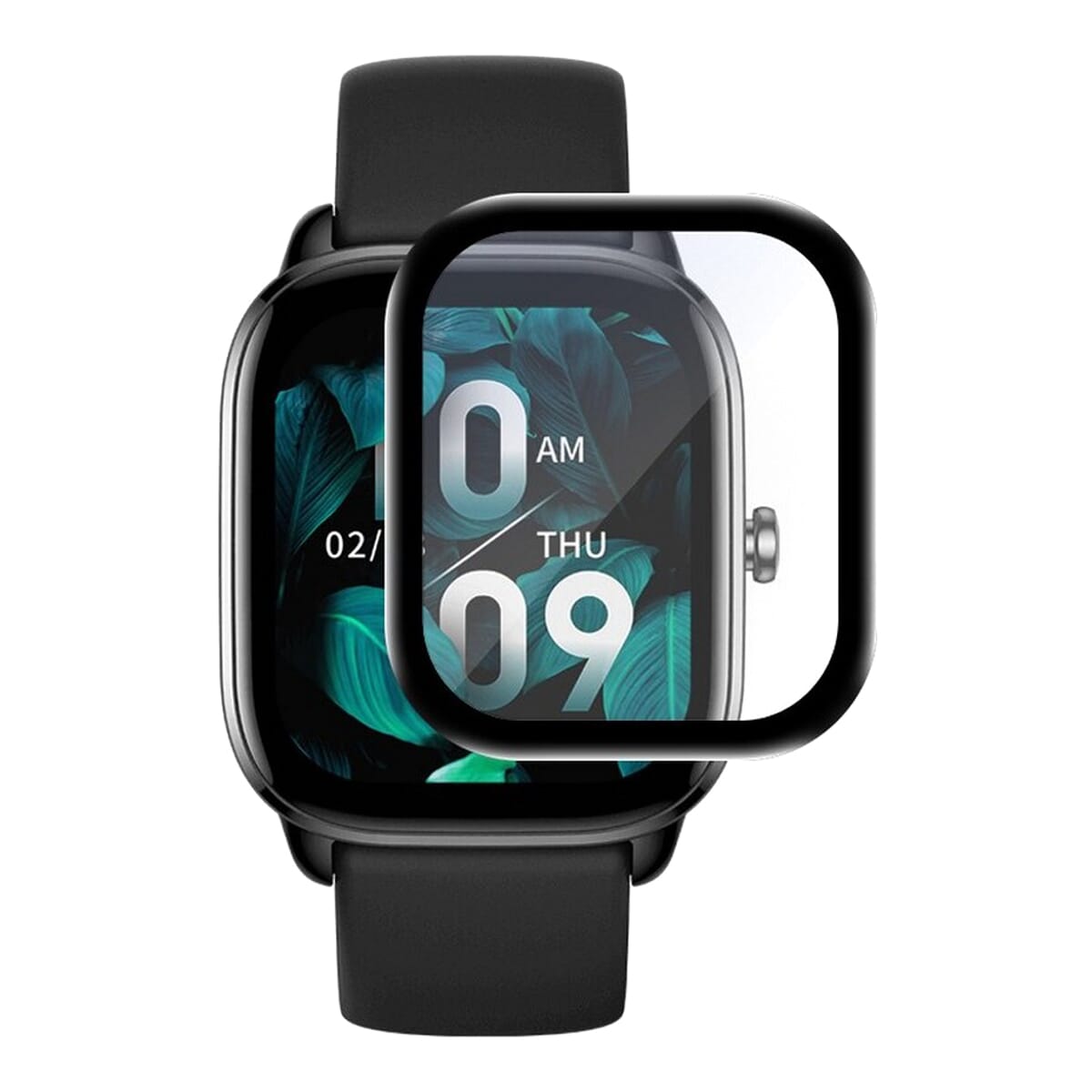 Ceramic Full Glue Flexible Screen Protector For Amazfit GTS 4 Mini - Black
