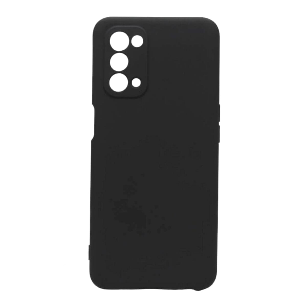 Oppo A93(5G) Soft Silicon Case With Fur Inside - Black