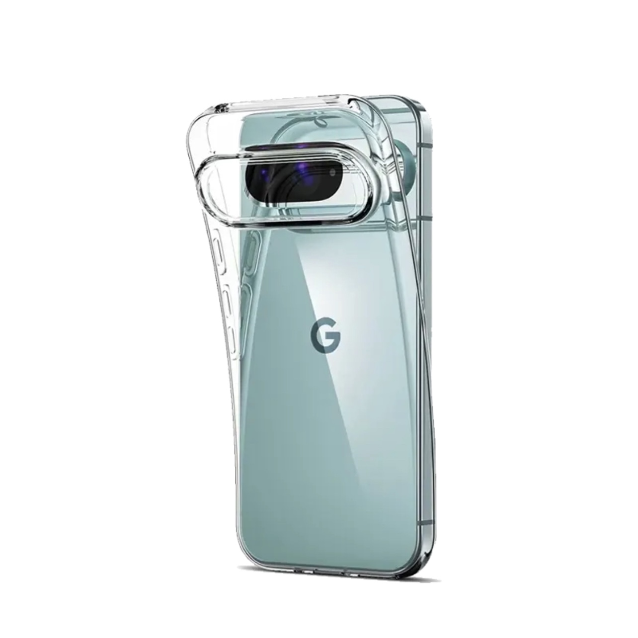 Google Pixel 9(5G) Transparent Clear TPU With Side Bumped Phone Case