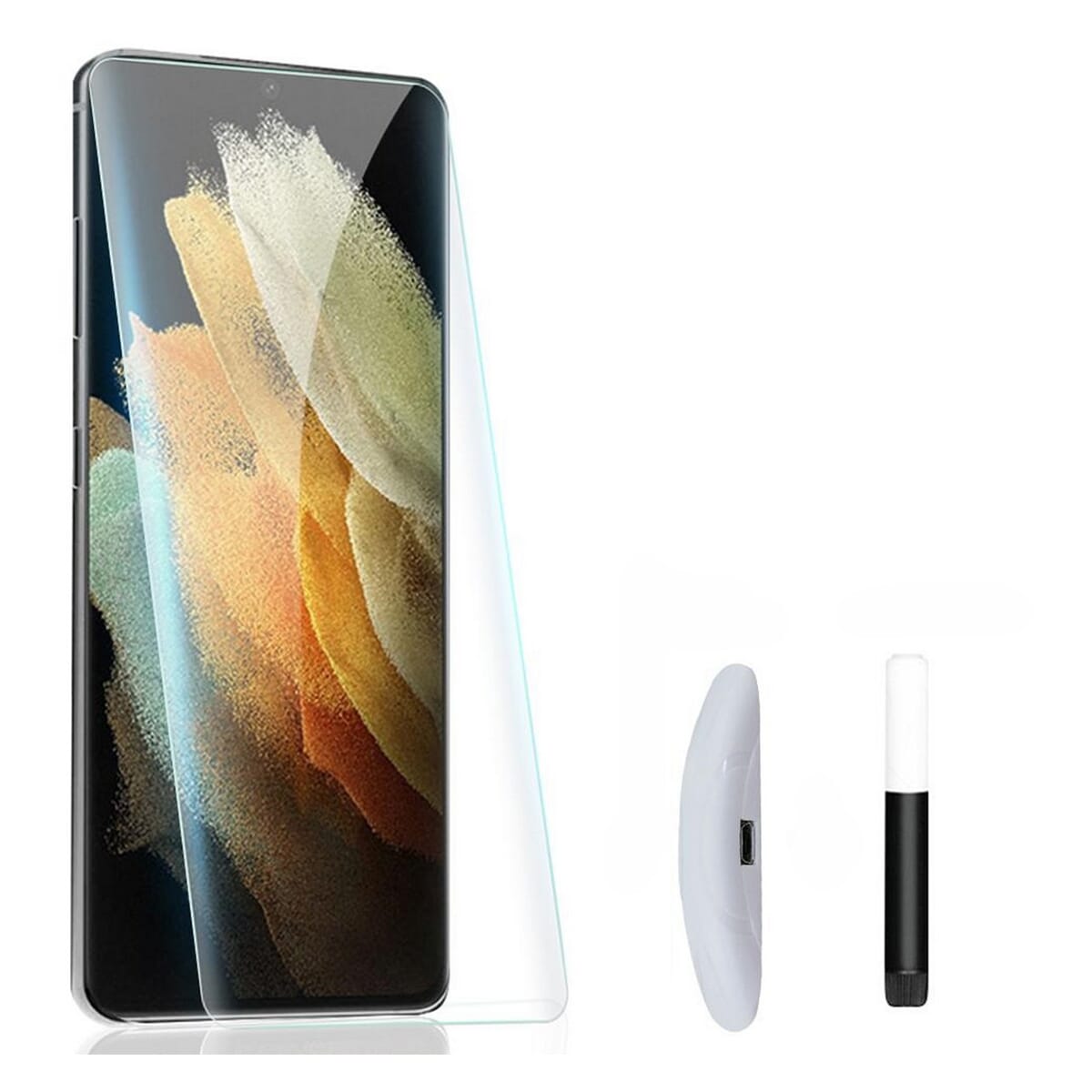 Samsung Galaxy S21 Ultra Full Glue UV Curved Glass Light Protector
