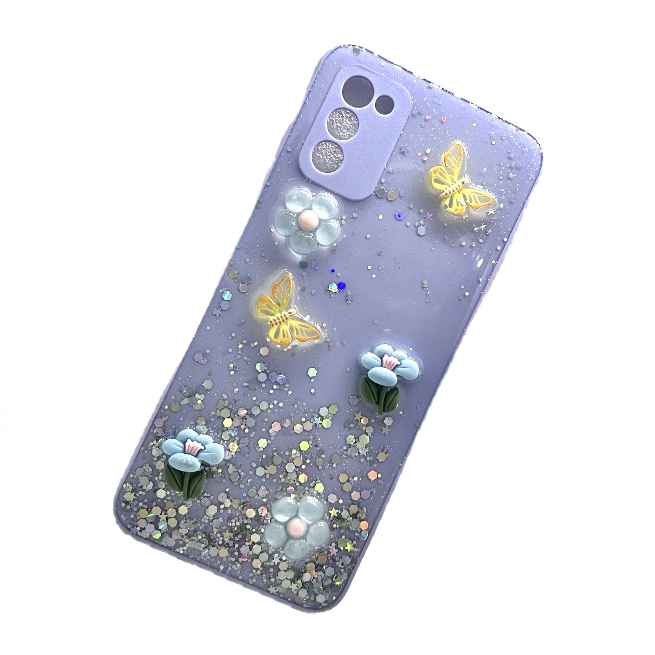 Samsung A03s Camera Protection Glitter Case