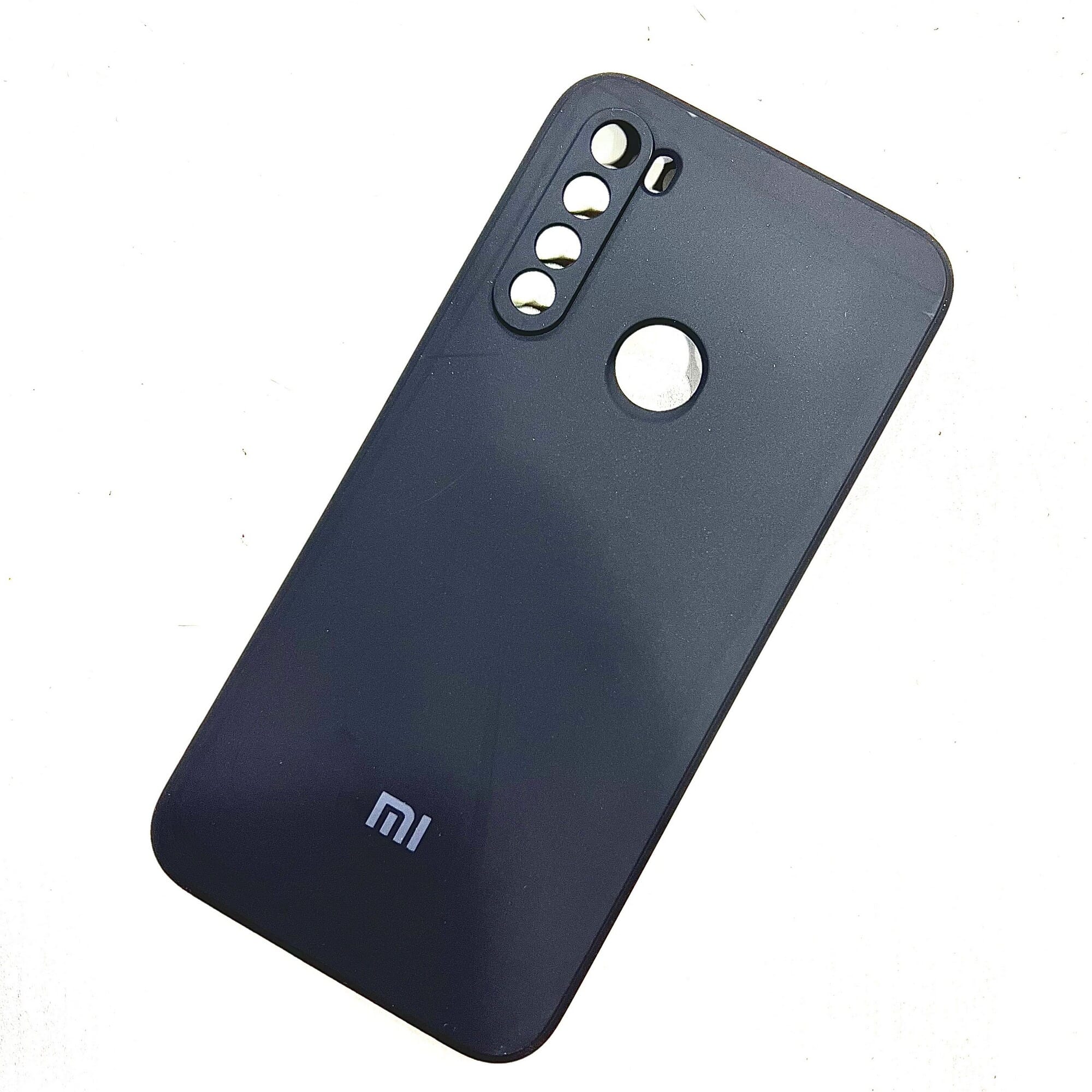 Soft Silicon Case With Fur Inside For Redmi Note 8 - Black