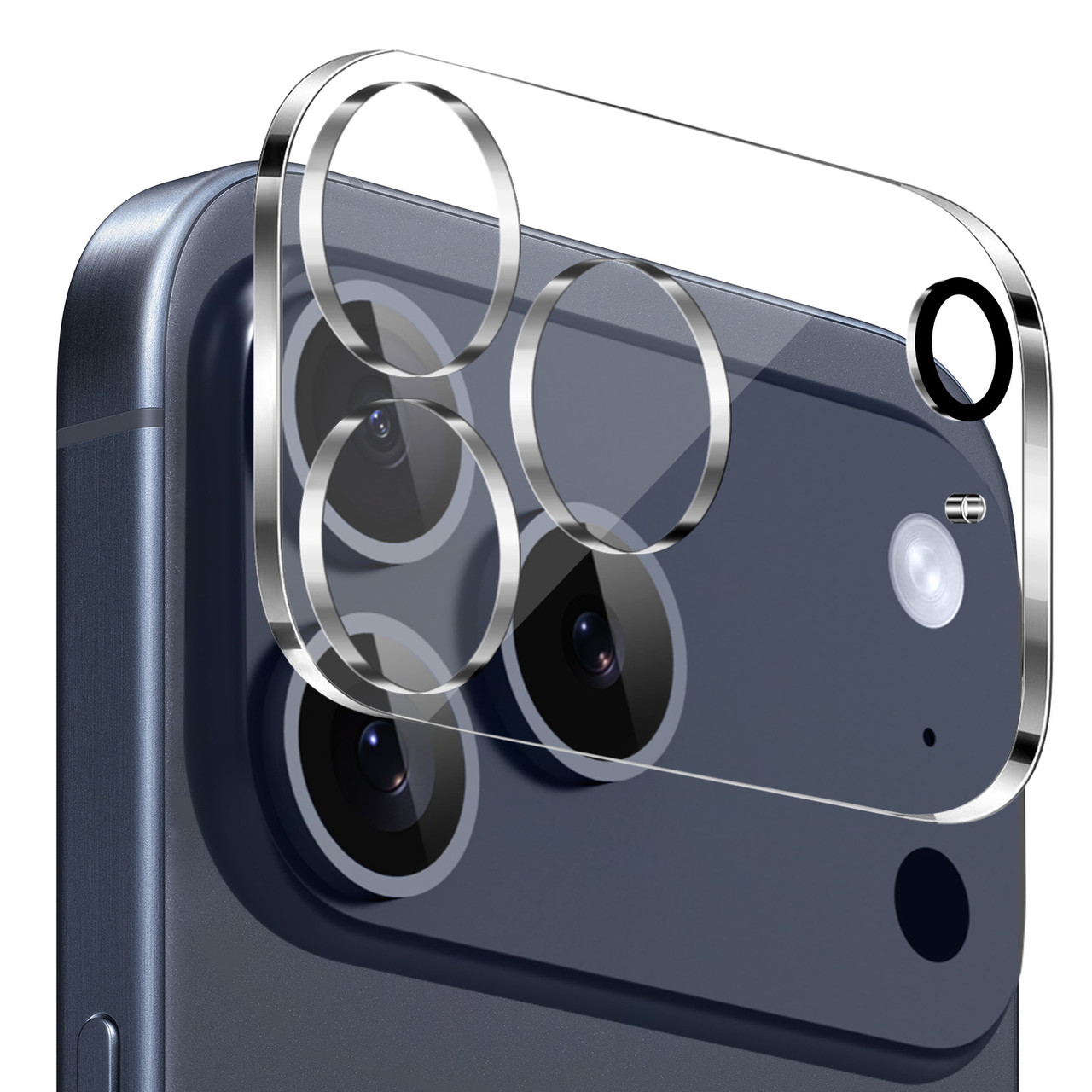 Iphone 17 Pro Full Glue Camera Protection Transparent Glass