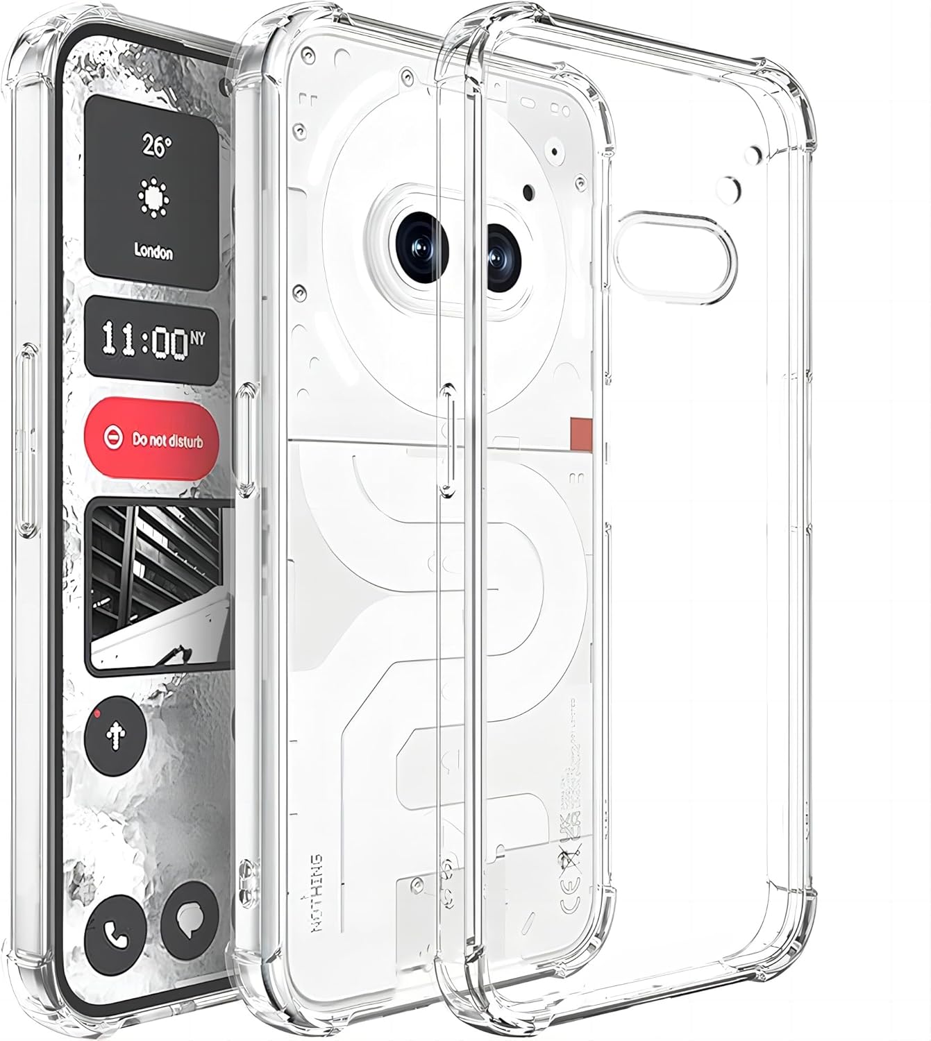Nothing Phone 2A Transparent Clear TPU Phone Case