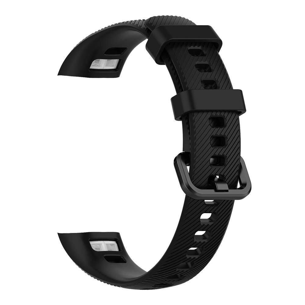 Soft Silicon Strap For Huawei Band 5 - Black - Freesize