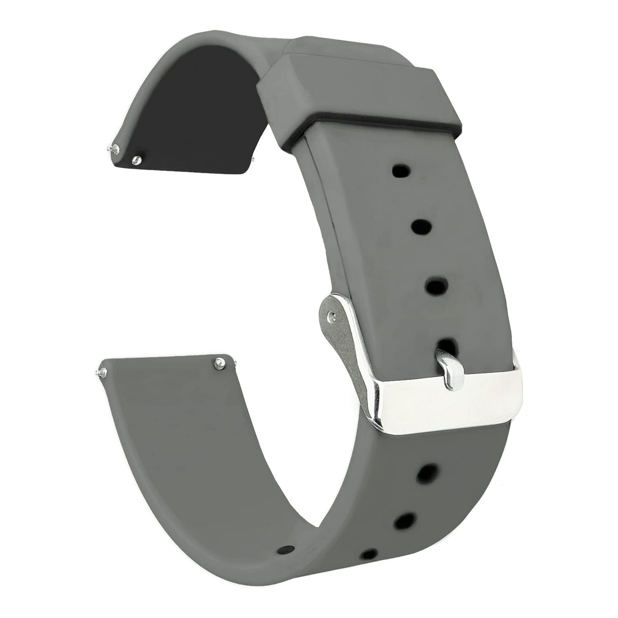 Soft Silicon Flexible Buckle Strap For Haylou Solar Lite (22mm) - Freesize