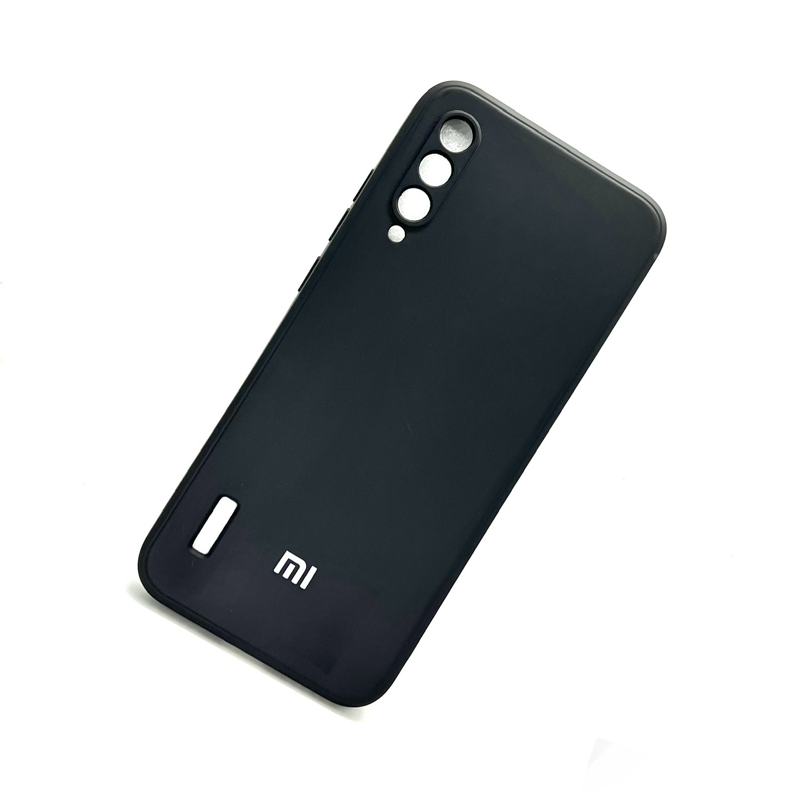 Mi A3 Soft Silicon Case With Fur Inside - Black