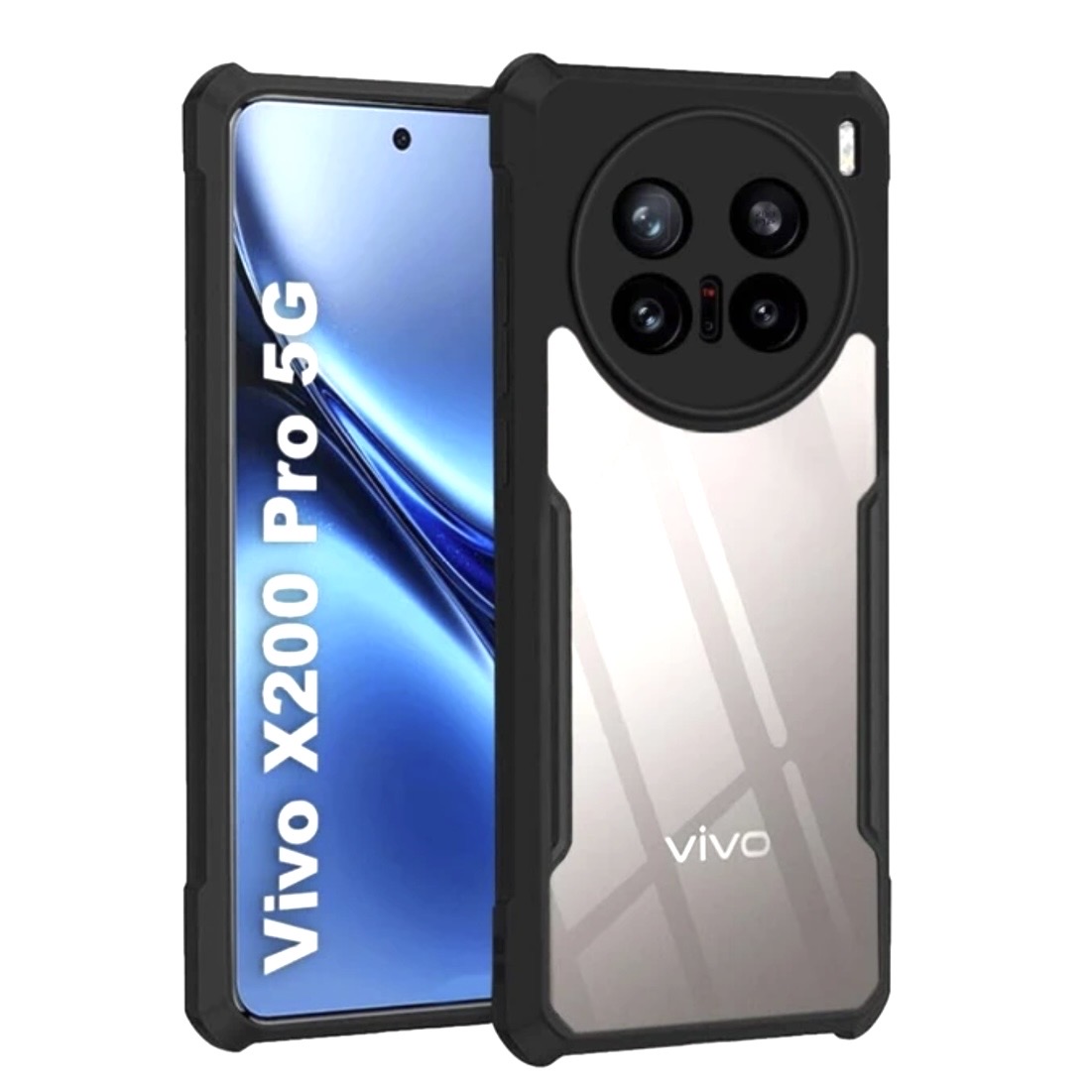Vivo X200 Pro (5g) Ipaaky Case With Back Transparent