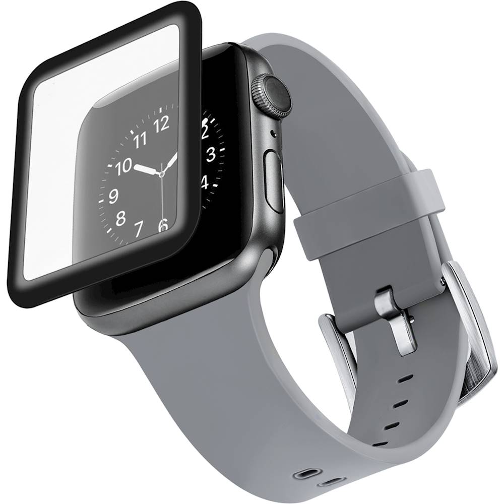Ceramic Full Glue Flexible Screen Protector For Apple Watch (40mm) - Black