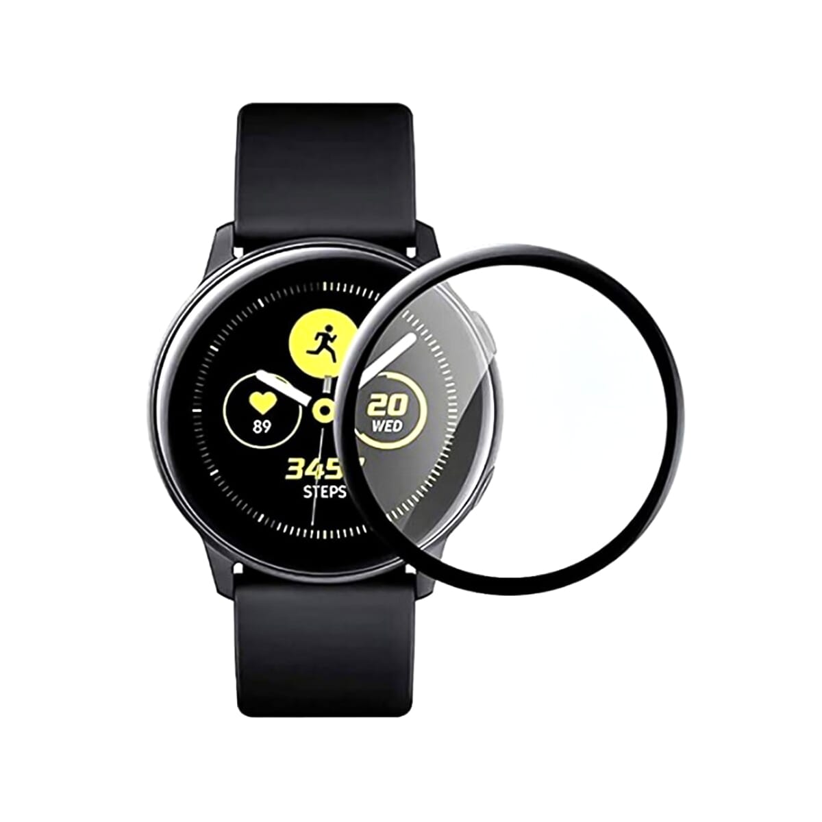 Ceramic Full Glue Flexible Screen Protector For Samsung Active 2 (44mm) - Black
