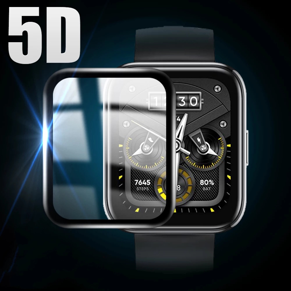 Ceramic Full Glue Flexible Screen Protector For Amazfit Zepp E - Black