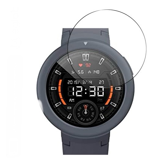 Ceramic Flexible Full Glue Protective Glass For Amazfit Verge - Black