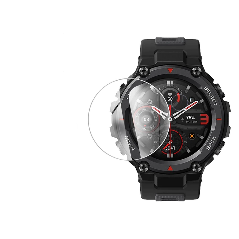 Ceramic Flexible Full Glue Protective Glass For Amazfit T-Rex Pro - Black