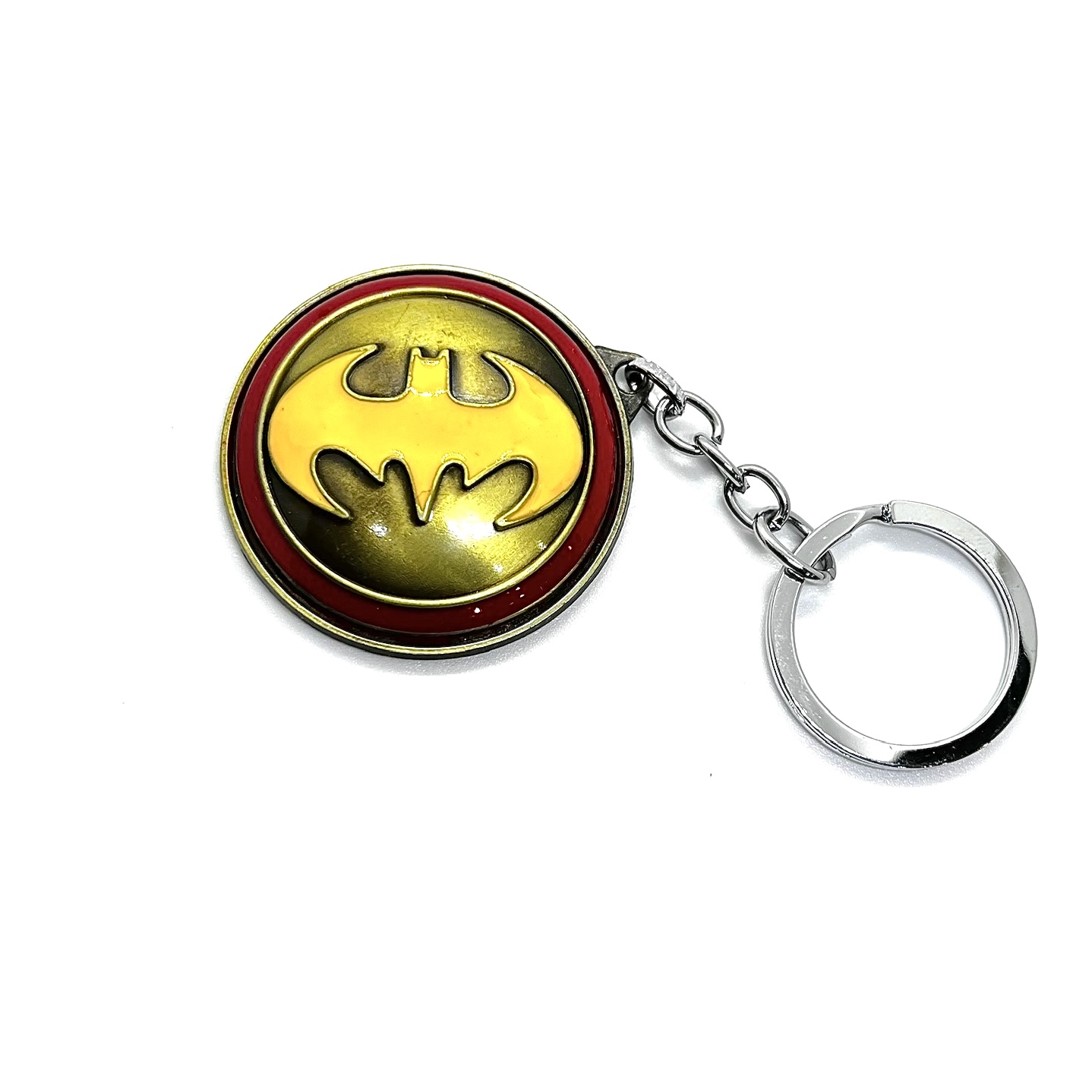 Fancy Mettallic Keyring Of Rotating Batman
